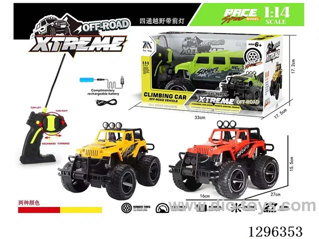 1:14 RC 4ch Off-Road Vehicle (with Headlights) (included battery)