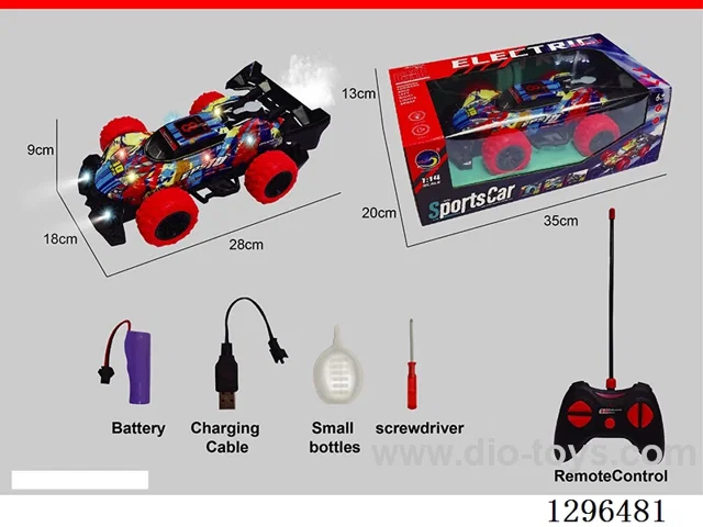 5ch RC PVC-body Race Car (with lights and spray) – Included battery (GCC)