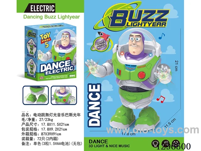 B/O Dancing Buzz Lightyear W L/M not included battery