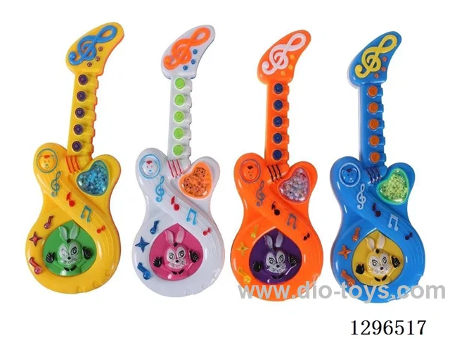 Cartoon Rabbit Musical Guitar