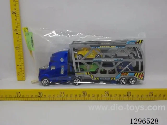 Inertia Three-Tier Tractor-Trailer 2 colors + 4 free wheel cars