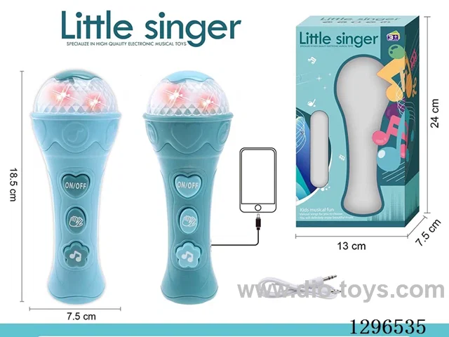 Music and Light Microphone with MP3 Amplifier Connection