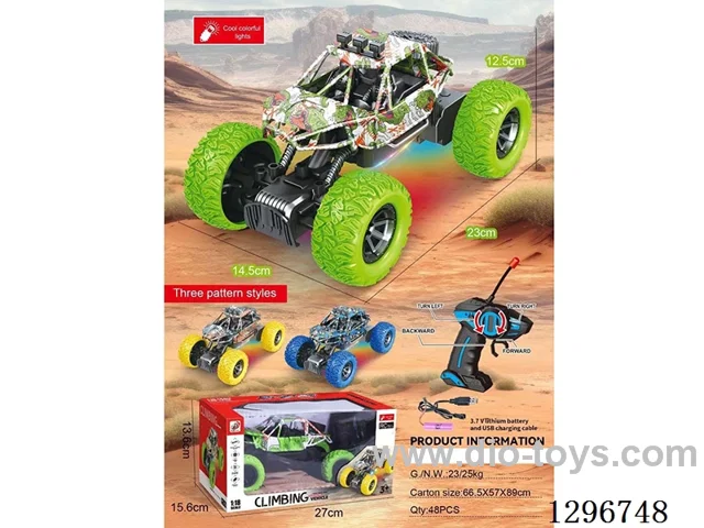 1:18 RC Off-Road Climbing Car included battery (Yellow/Green/Blue)