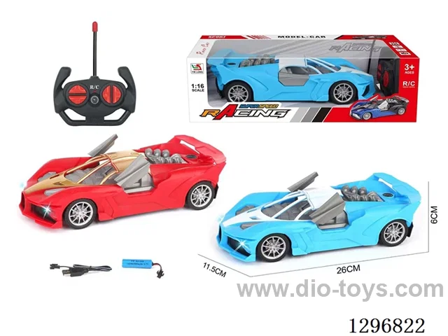 1:16 4ch Opening-Door Bugatti RC Car (included battery)