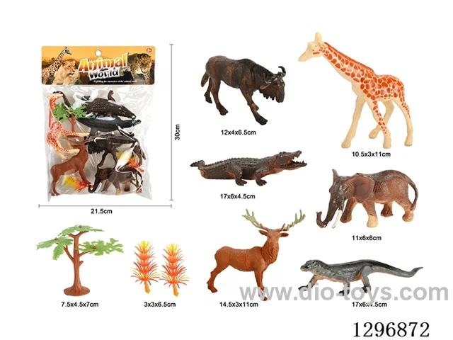 PVC Solid Animal Model Set