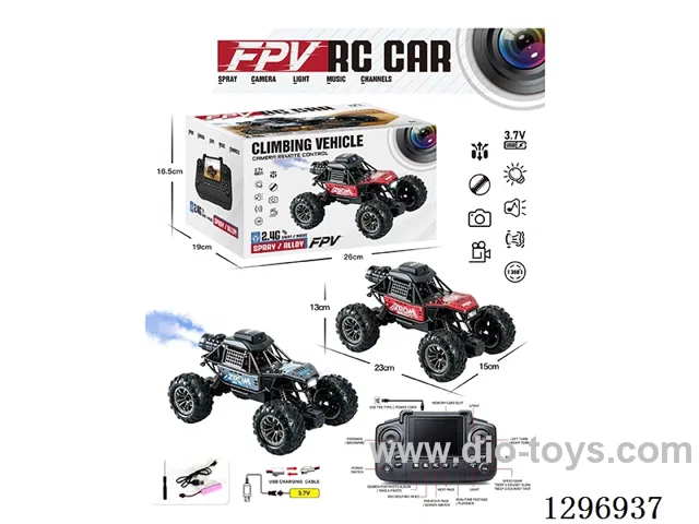 1:18 Off-Road Climbing RC Car (Screen-Controlled + Spray Function)