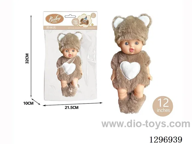 12 inch Plush Vinyl Doll