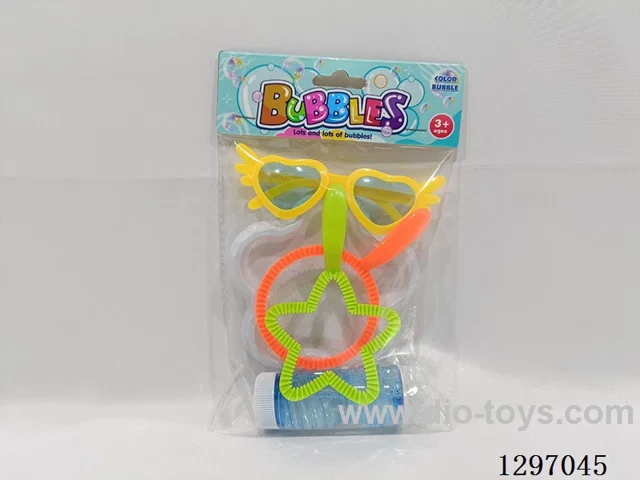 Shaped Bubble Blowers *2 + Heart-Shaped Glasses 3 mixed