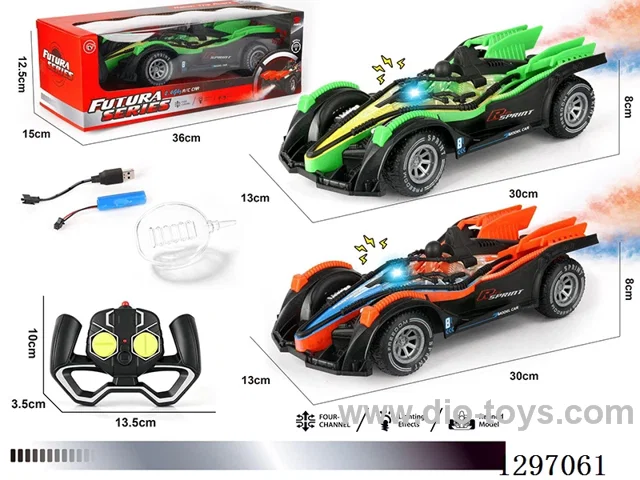 1:18 2.4G F1 RC Car with light/spray included battery