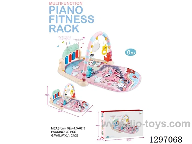 Car-Shaped Pedal Piano Fitness Stand W L/M, Pink