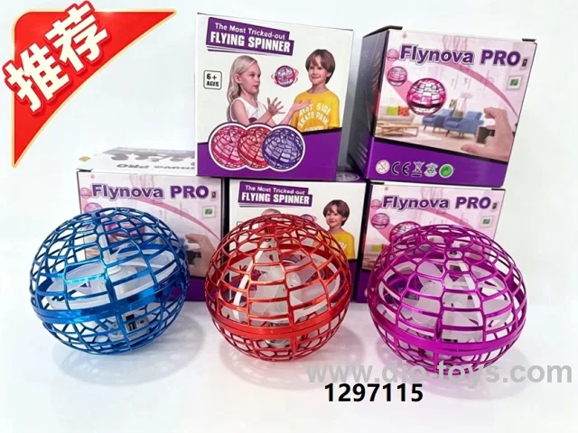 Intelligent induction UFO flying spinner ball with lighting in color box