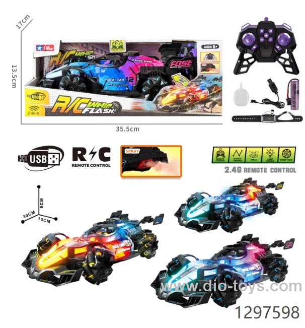 PVC Dual Remote Control 360 Rotary RC Stunt Car