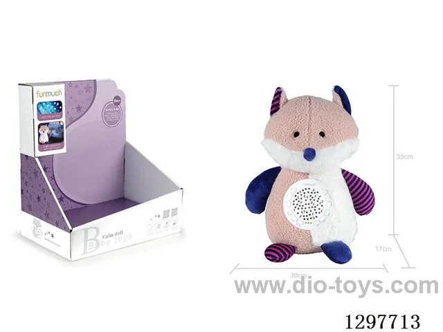 12-Button Soothing Projection Plush Toy (Fox)