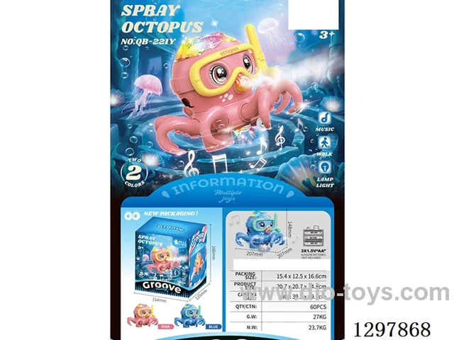 B/O Omnidirectional Octopus with spray 2 colors