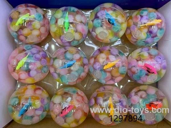 6.5cm bouncy balls in display box