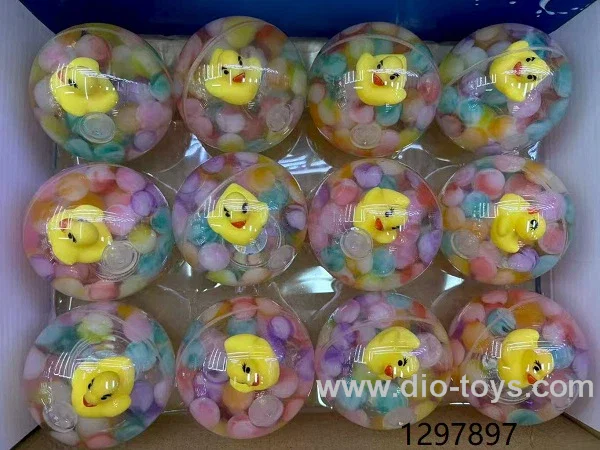 6.5cm bouncy balls in display box
