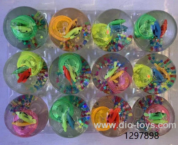6.5cm bouncy balls in display box