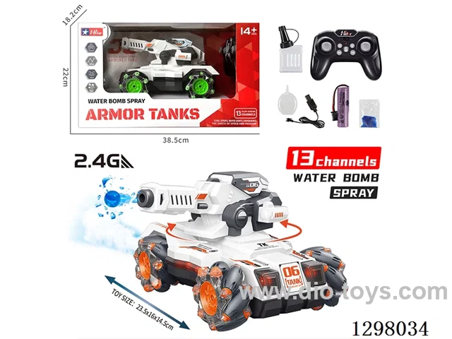Spray Water bullet RC Tank, Battery Included
