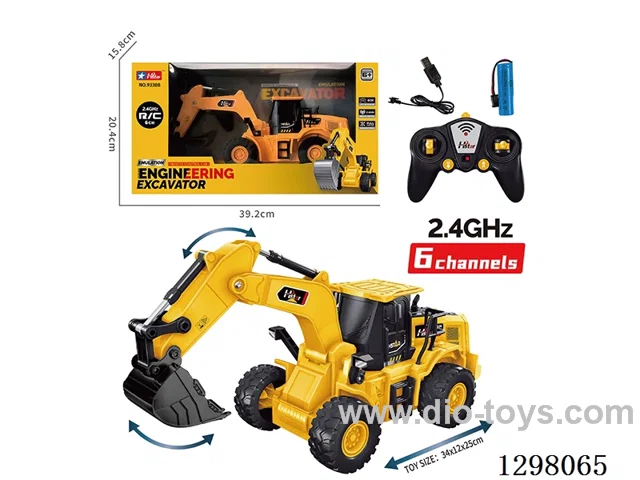 6ch RC Excavator, Battery Included