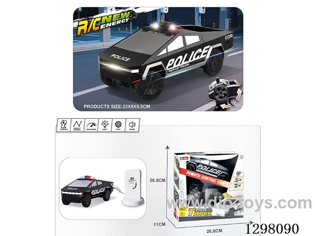 RC Tesla Police Car (Black, Battery Included)