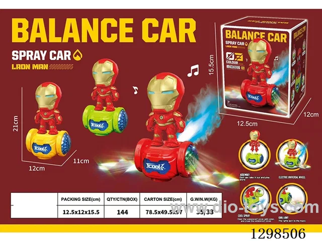 B/O Iron Man Balance Bike W L/M/spray