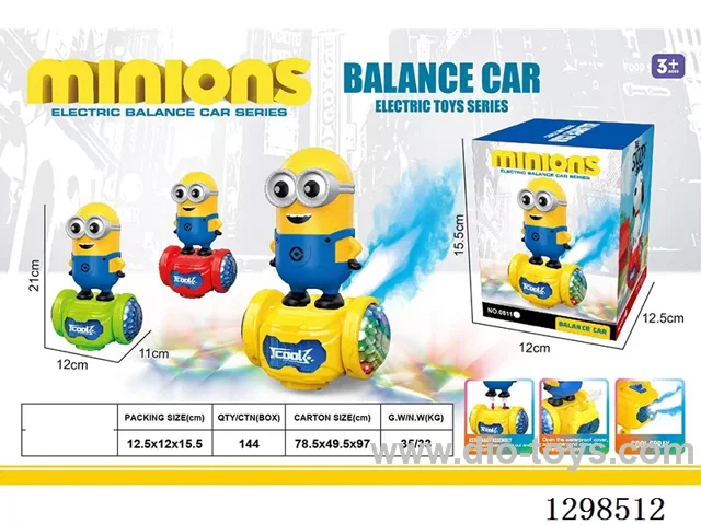 B/O Minions Self-Balancing Scooter W L/M/spray