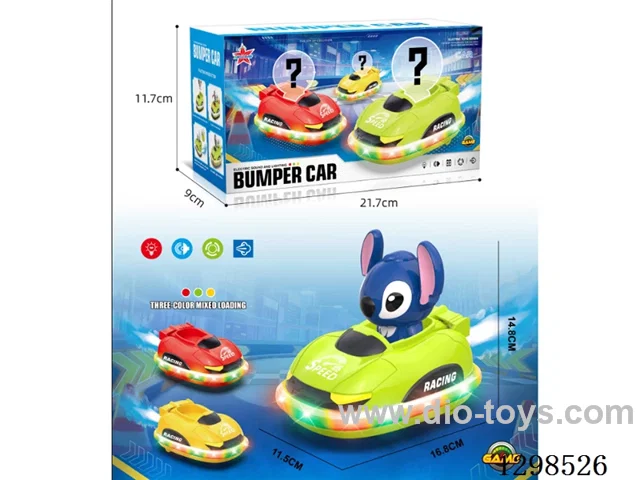 B/O Stitch Bumper Cars W L/M/spray