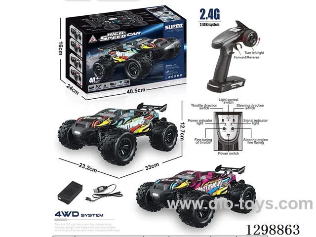 All-Terrain Scale High-Speed RC Car (Plastic Chassis)