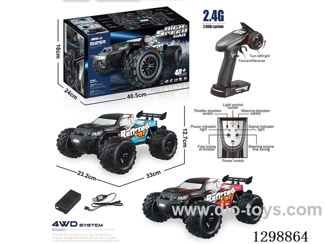 All-Terrain Scale High-Speed RC Car (Plastic Chassis)