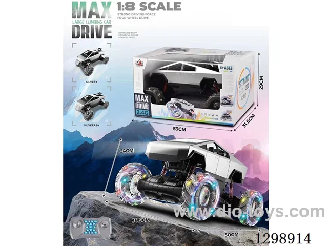 RC Tesla Stunt Car W L/M/spray