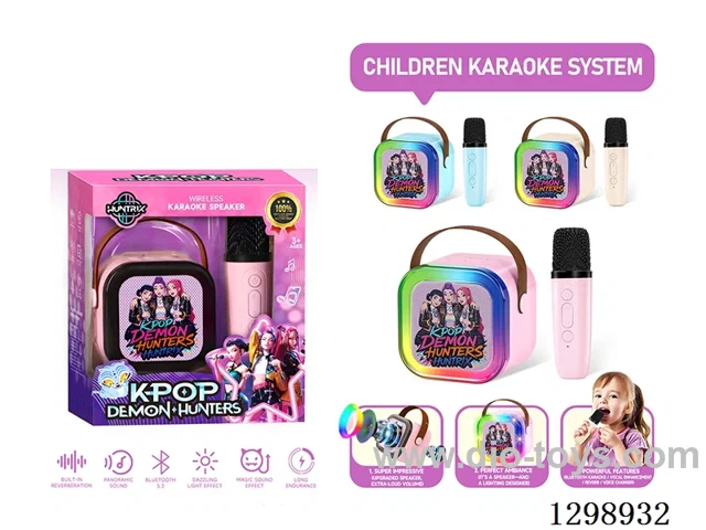 Demon Hunter Girls Karaoke Bluetooth Speaker (Single Microphone)