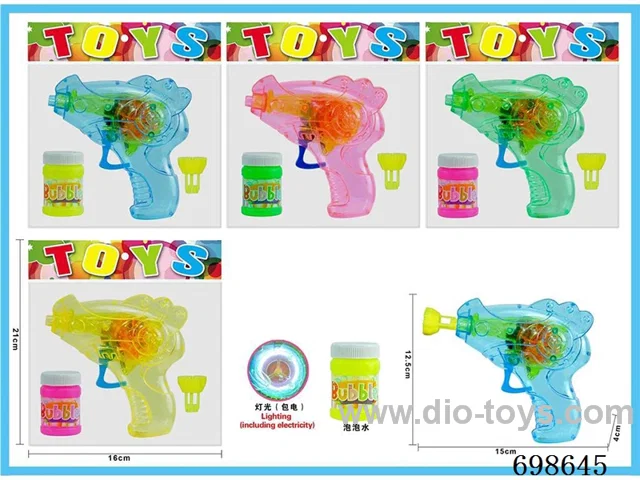 Bubble Gun with light in OPP BAG