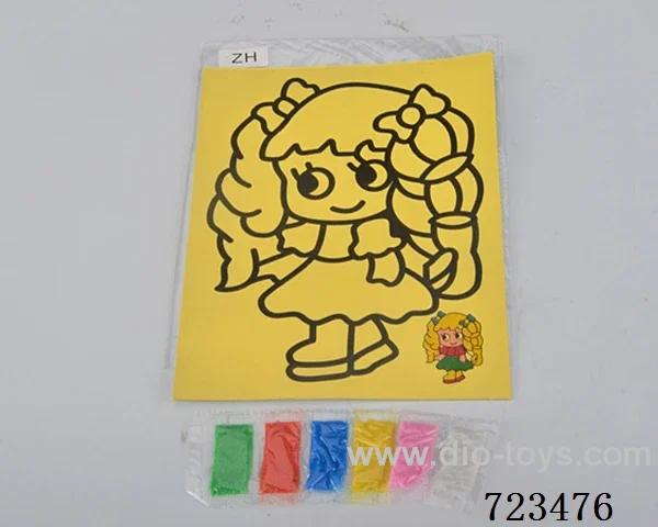 Medium yellow sand painting