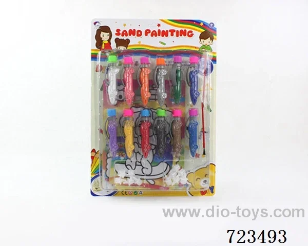 20 children's car sand painting set handmade DIY making hands-on educational toys