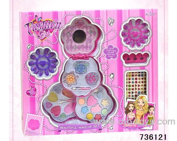 cosmetics in color box