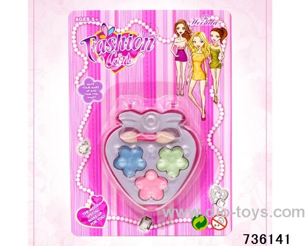 cosmetics in blister card