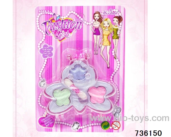 cosmetics in blister card