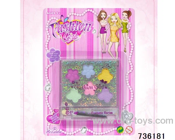 cosmetics in blister card