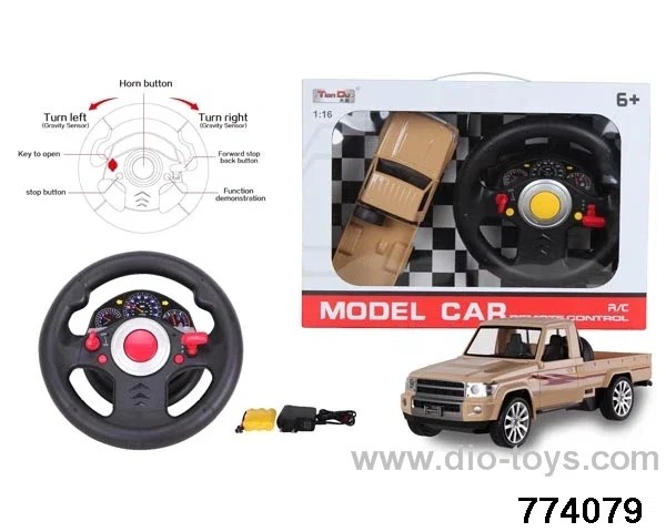 1 :16 4ch Toyota Pickup RC Car with Lights Included Battery