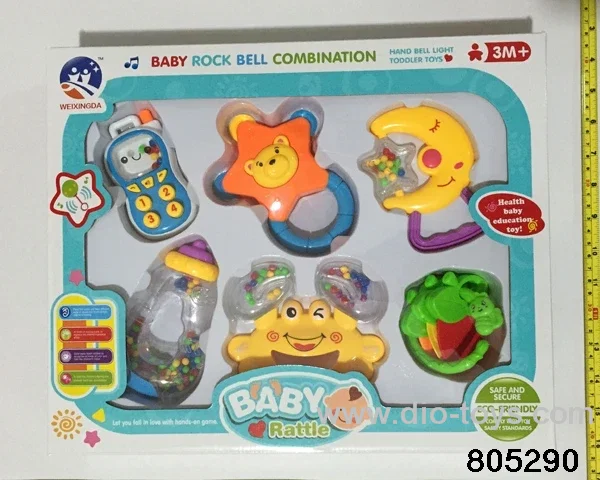 Rattles in 9pcs window box