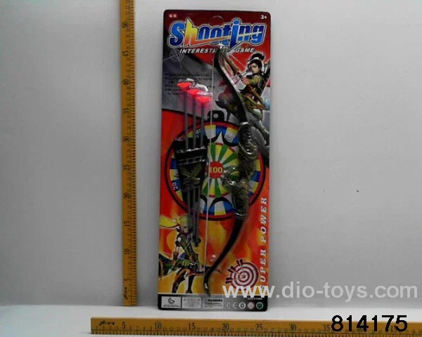 Bow and arrow in blister card