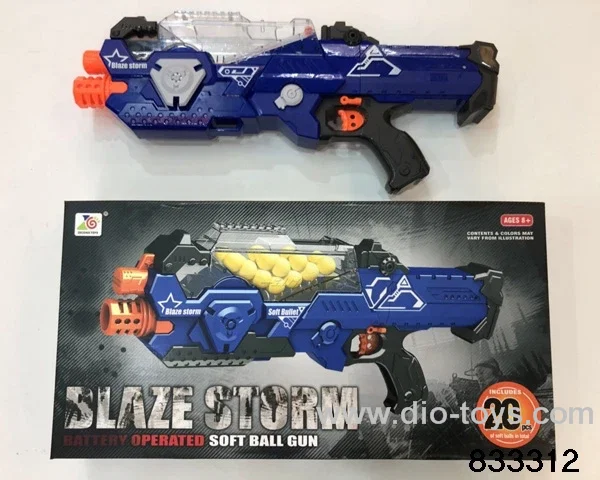 B/O soft bullet gun in color box
