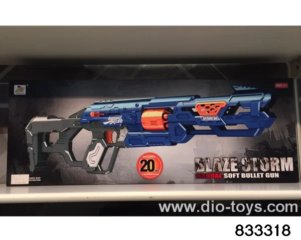 Soft bullet gun in color box