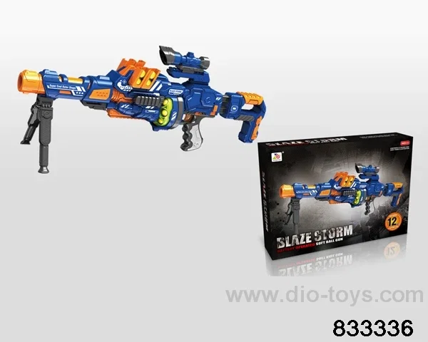 B/O soft bullet gun in color box
