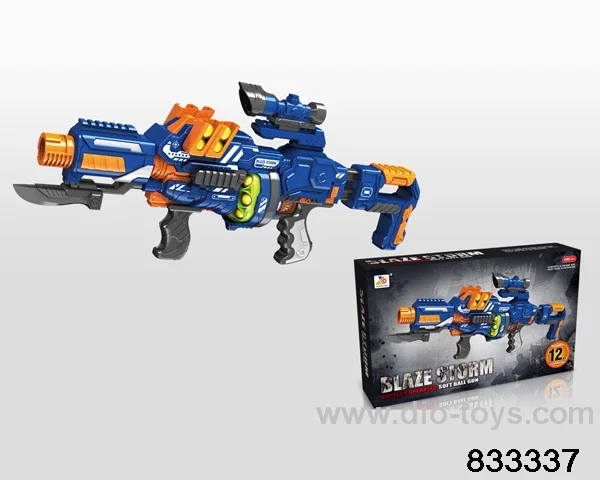 B/O soft bullet gun in color box