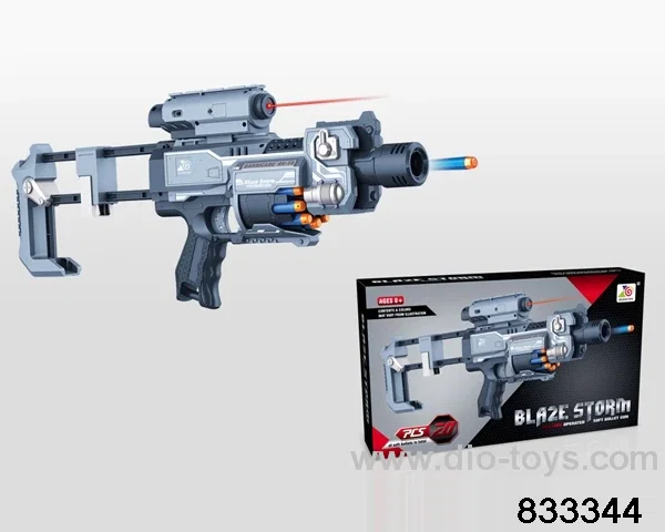 B/O soft bullet gun in color box