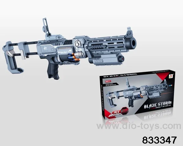 B/O soft bullet gun in color box