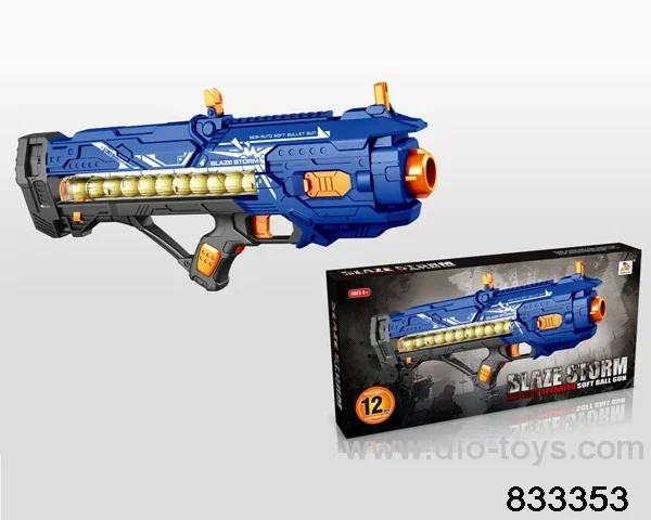 B/O soft bullet gun in color box