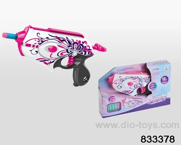Soft bullet gun in display box
