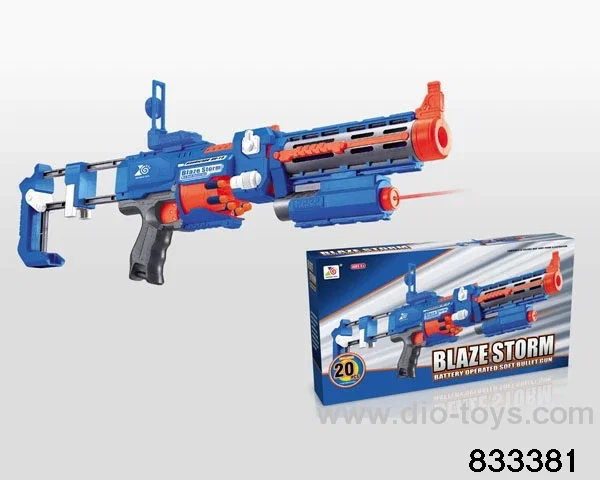 B/O soft bullet gun in color box